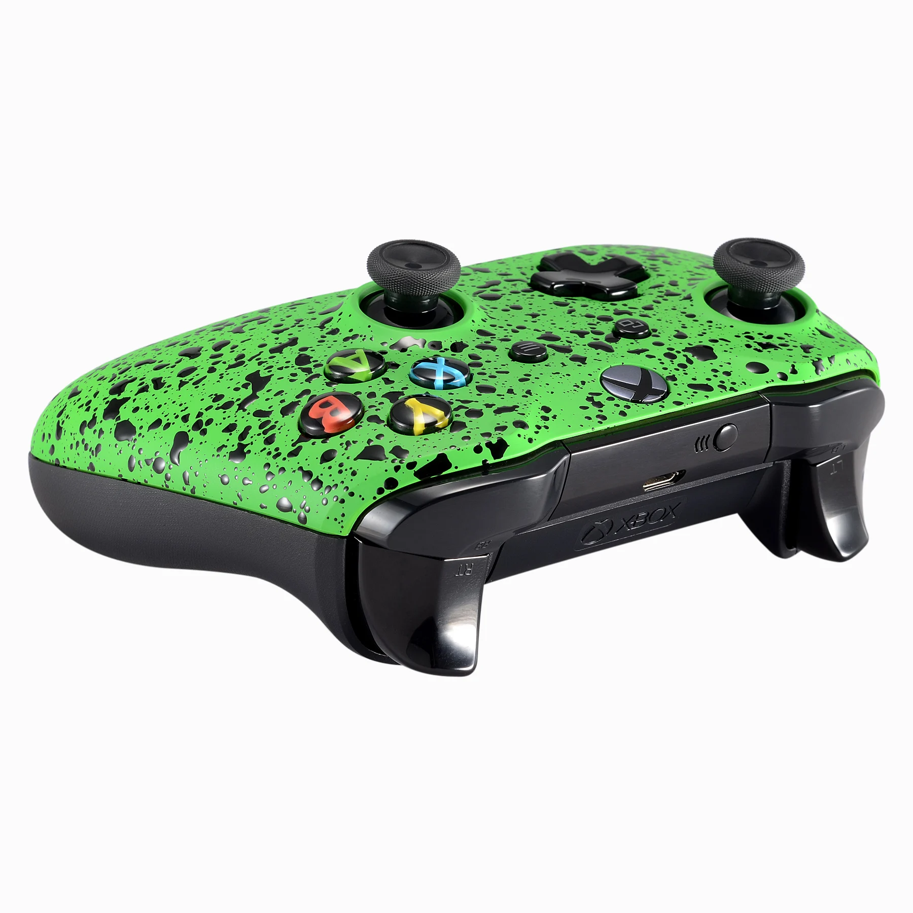 غطاء الإسكان الأمامي الأخضر المتطرف لوحدة تحكم Xbox One S / X - مجموعة استبدال غطاء الواجهة