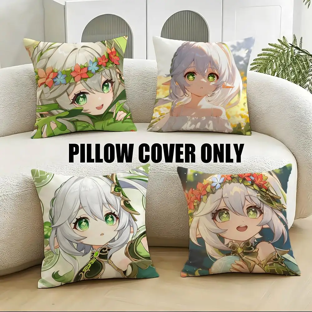 

Wise N-NahidaS Cushion Cover 4Pcs Soft Plush Throw Pillow Covers 40x40 45x45 for Sofa Bedroom