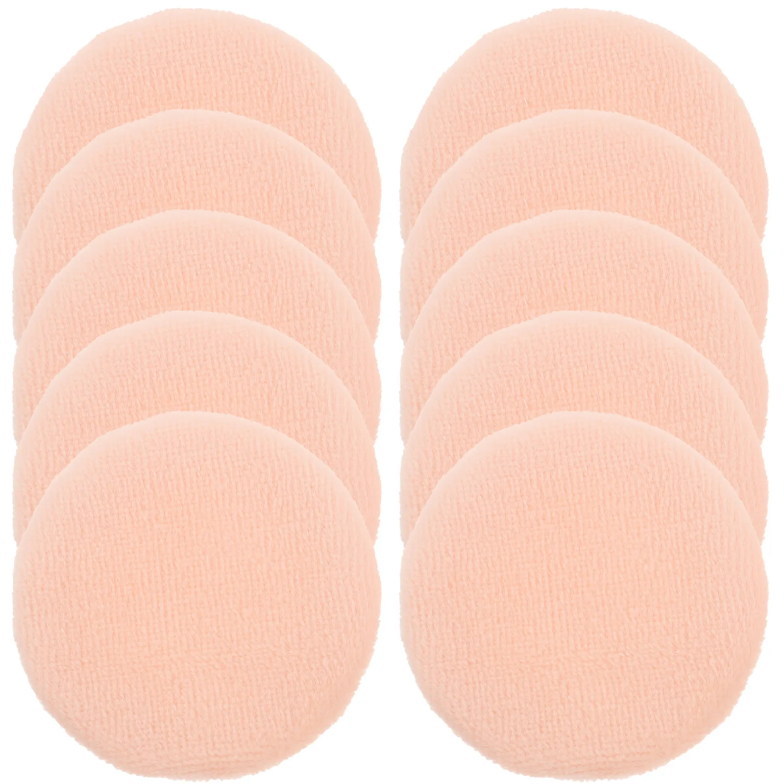 

10 Pcs Pure Cotton Loose Powder Puff Round Makeup Tool Simple Pad Female Face Supple Comfortable Gentle Safe Easy