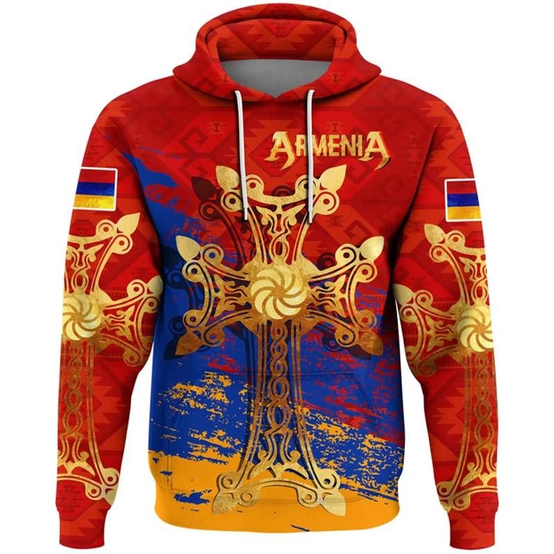 

Armenia Flag 3D Hoodie Men's National Emblem Sweatshirt Fashion Retro Hoodie Unisex Casual Flag Hoodie Male Pullover Sweatshirt