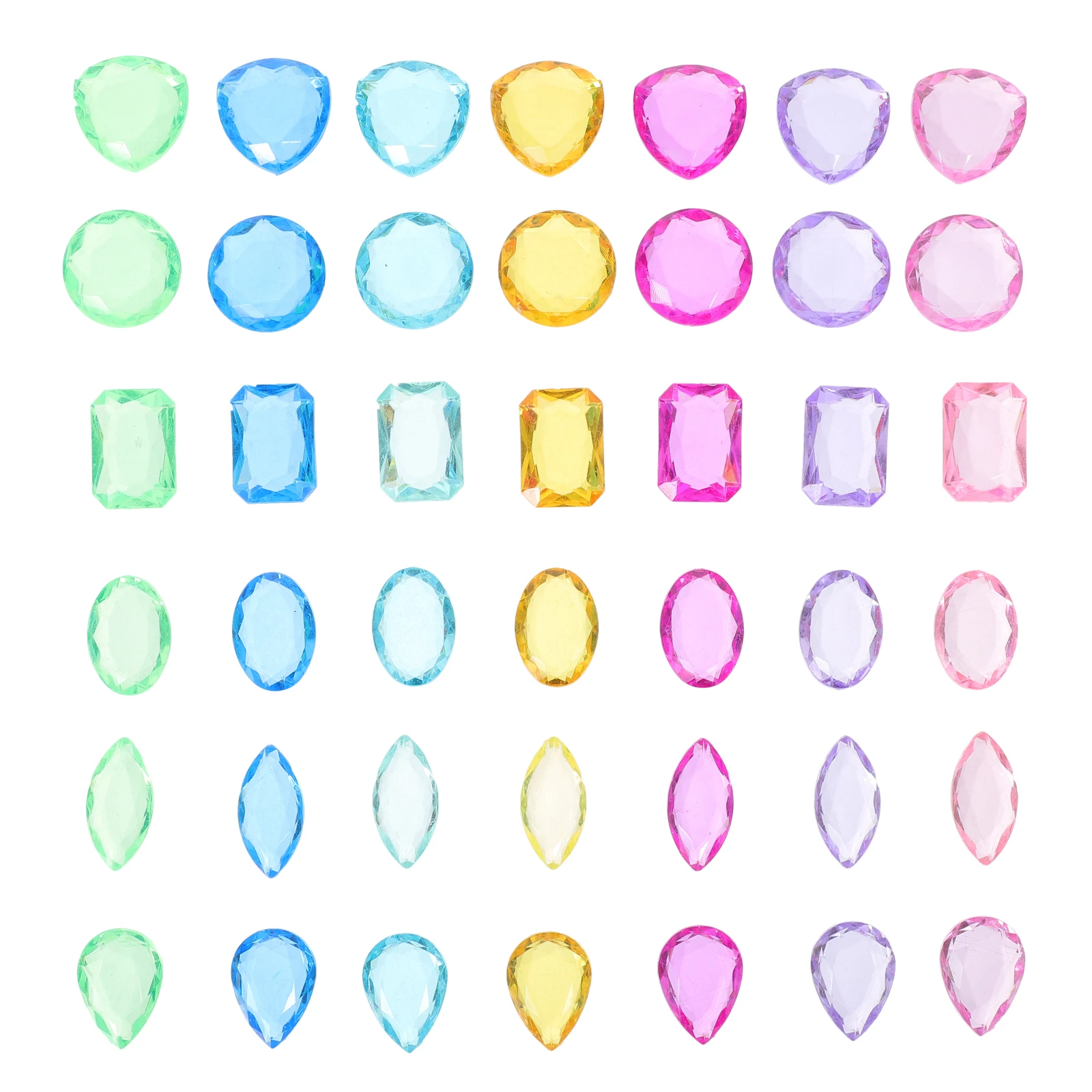 

Clear Diamonds Crystals Simulated Vase Fillers Treasure Chest Gems for Ornament