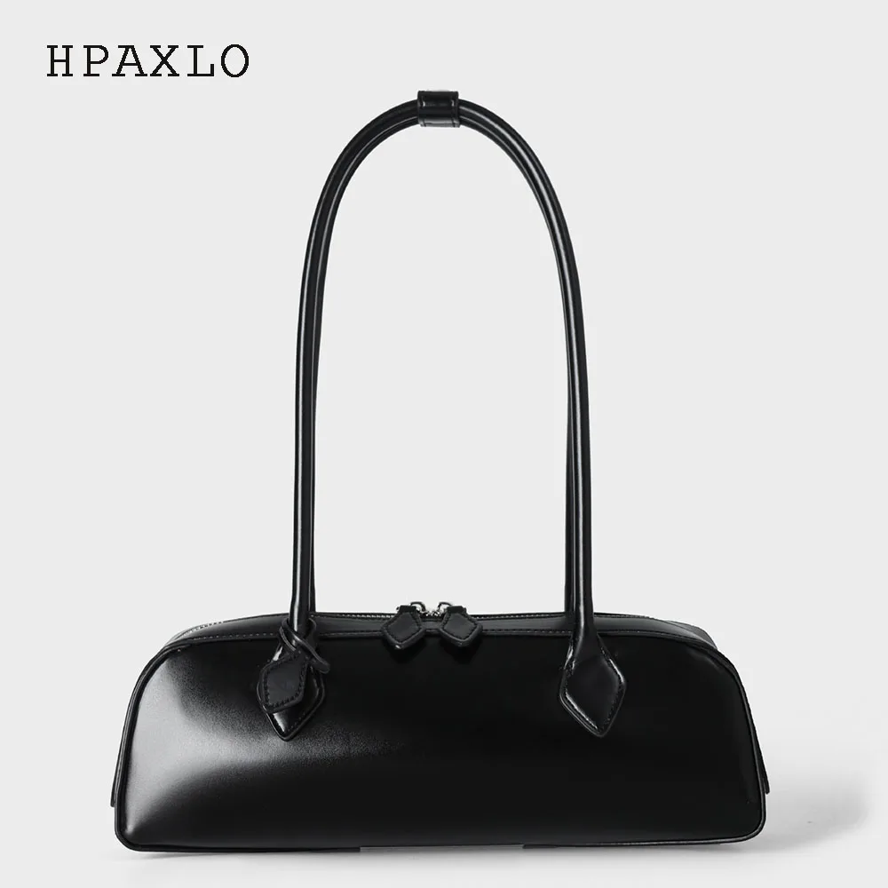 

Сумка для колбаски из спилка, новый нишевый дизайн, винтажная простая сумка, модная женская сумка на плечо под мышками