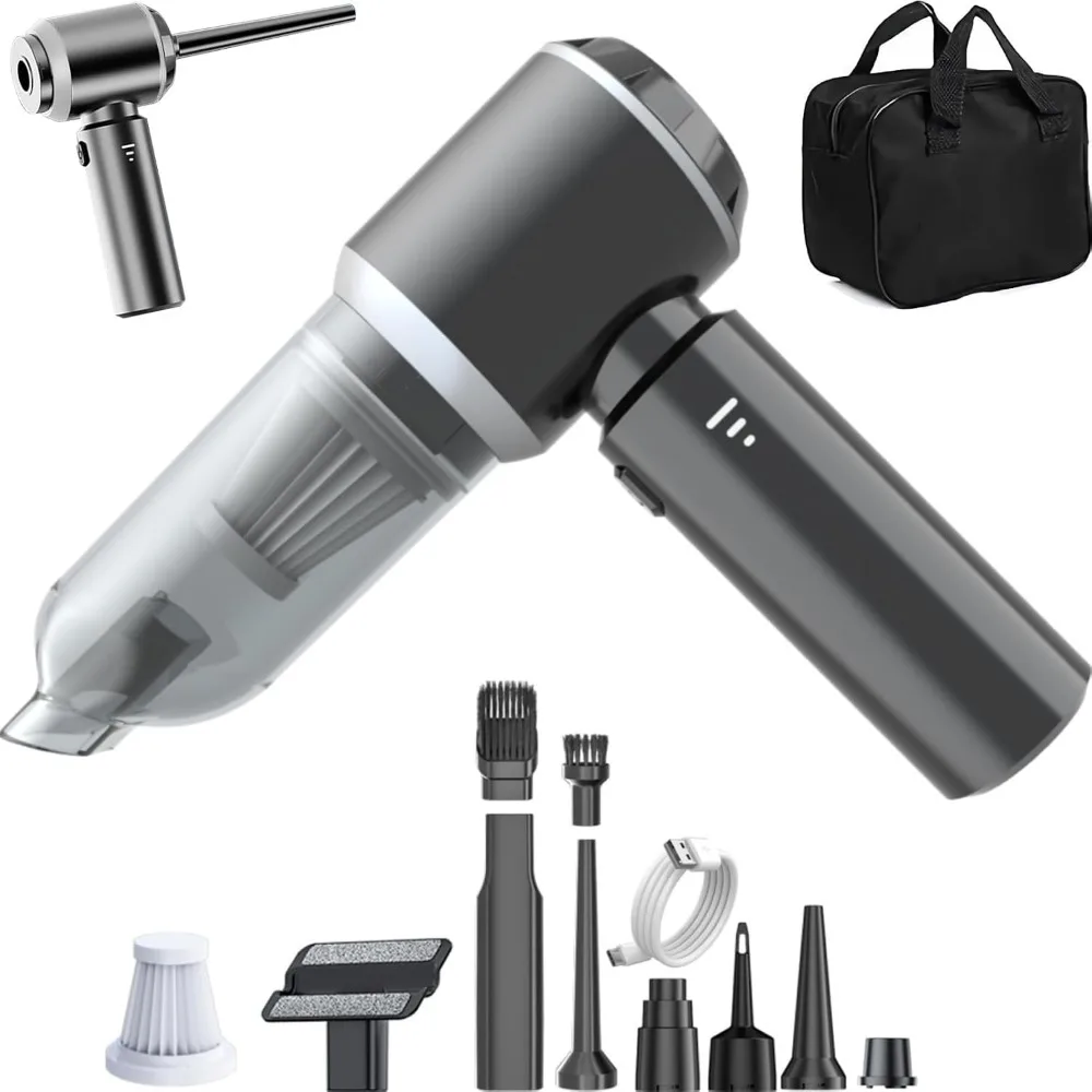 Cordless Mini Vacuum and Air Duster for All Surfaces