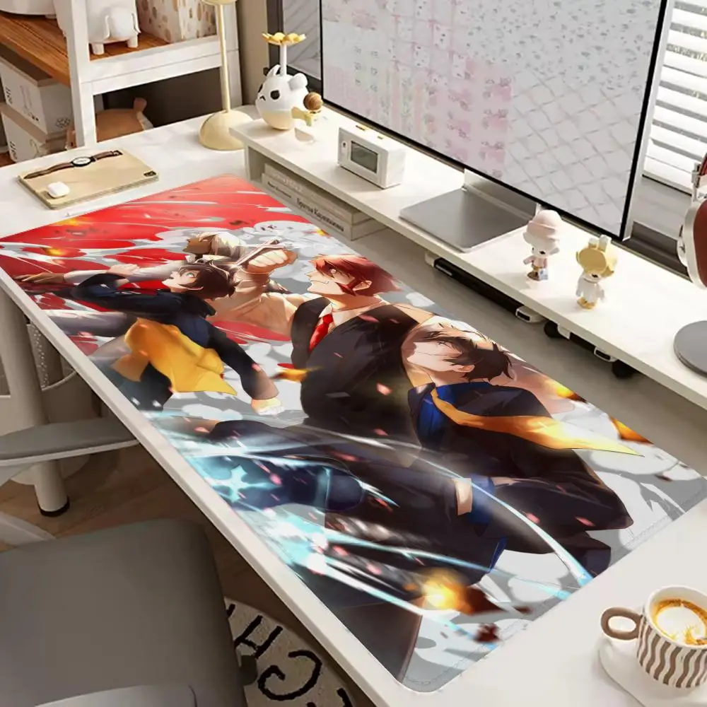 

New K_Kekkai S_Sensen Anime Mouse Pad, Large Rubber Non-Slip Mouse Pad, Laptop Desktop Pad Gamer Mouse Pad 90x40 XXL Desktop Pad
