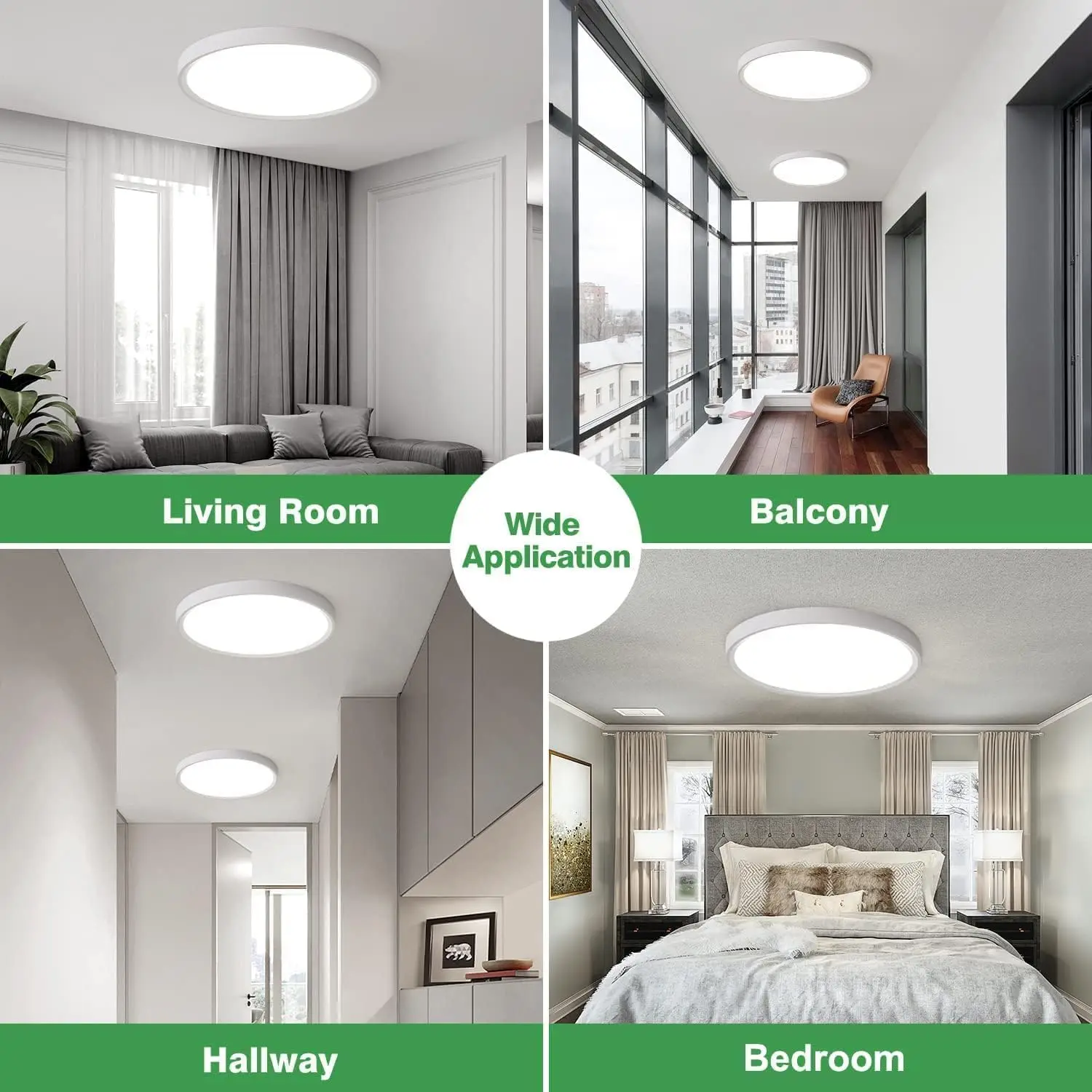 IRALAN LED Ultra-thin Ceiling Lamp 2CM Tri-proof Light 220V 36W 50W Home Lighting For Bedroom Living Room Kitchen Bathroom