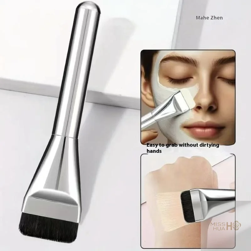 HUA One-Word Flat Top Foundation Brush Lightweight Liquid Makeup Brush With Makeup Foundation Sponge Makeup Tools Accessories