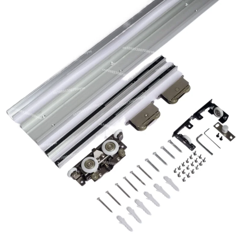 For Nvisible Track Sliding Door Wheel Sliding Door Lower Pulley Trackless Slide Rail Hanging Door Suspension
