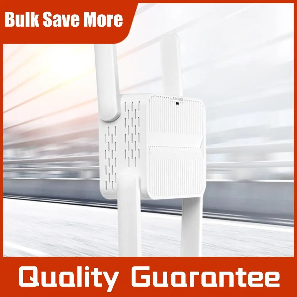 

Усилитель Wi-Fi 6 (репитер) 1500 Мбит/с, двухдиапазонный 2.4G/5ГГц, с 4 антеннами 2dBi, для увеличения дальности сети, простое подключение