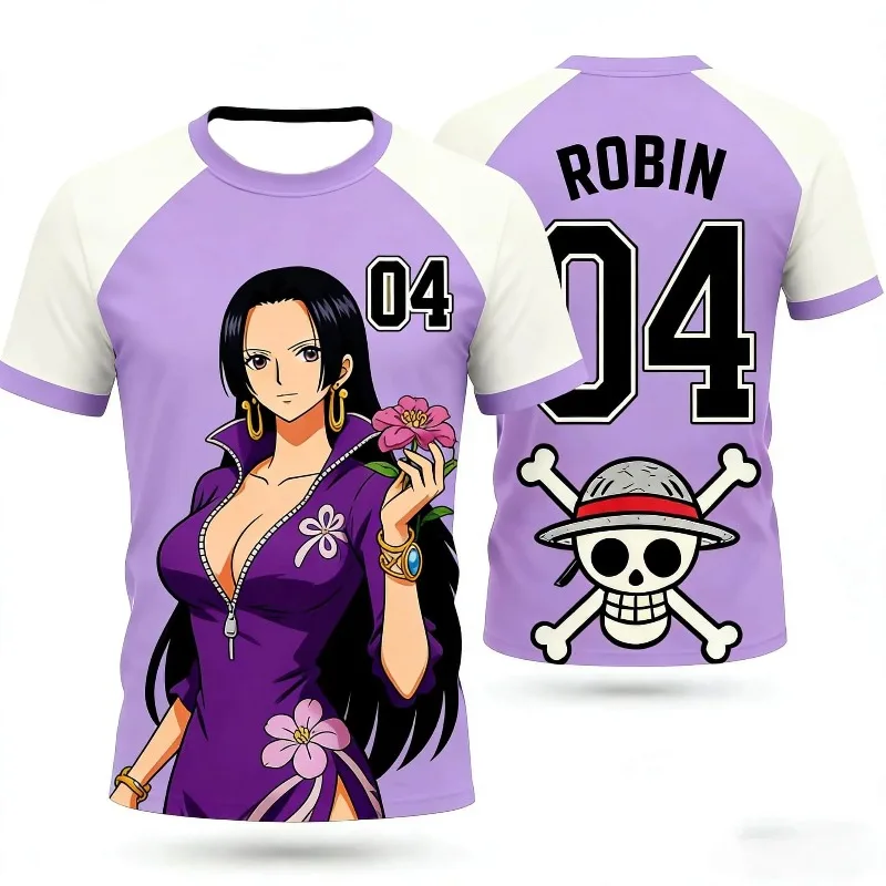 One Piece Straw Hat Luffy Comic Panel Raglan Tee 3D All Over Print Breathable Shonen Harajuku Casual Short Sleeve Unisex Top