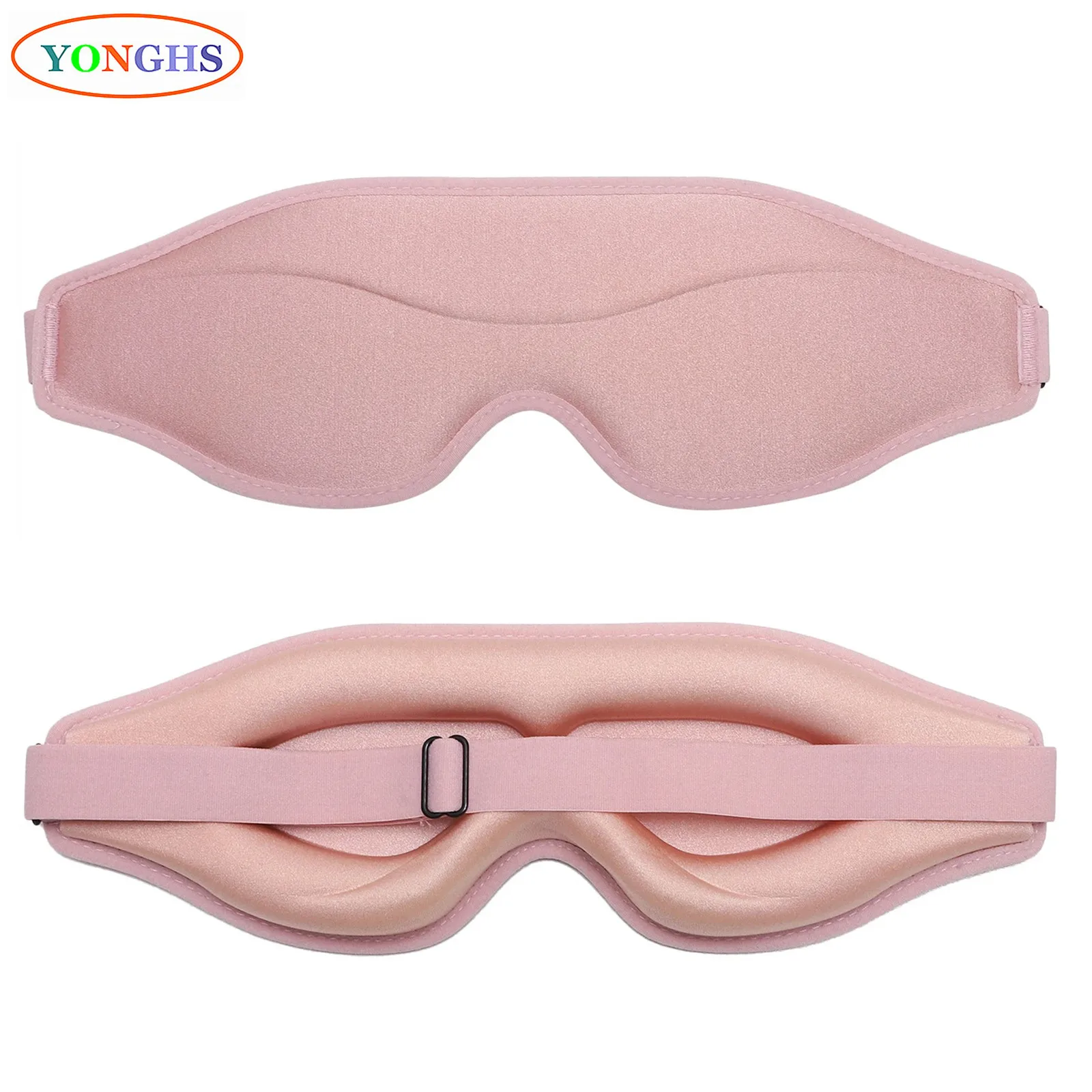 Adjustable Fit Eye Mask Total Blackout 3D Sleeping Mask Super Soft Eye Mask for Home Office Sleeping Traveling Meditation Yoga