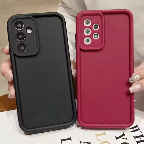 Candy Color TPU Phone Case For Samsung Galaxy S25 Edge S24 S25 FE S23 S22 Ultra A17 A56 A36 A26 A16 A55 A54 A53 A35 A15 5G Cover