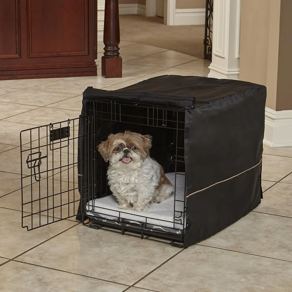 

Dog Crate Cover 210D Oxford Cloth With Privacy Door Kennel Cover Reduces Barking Garden Power Tool Accessories For Outdoor