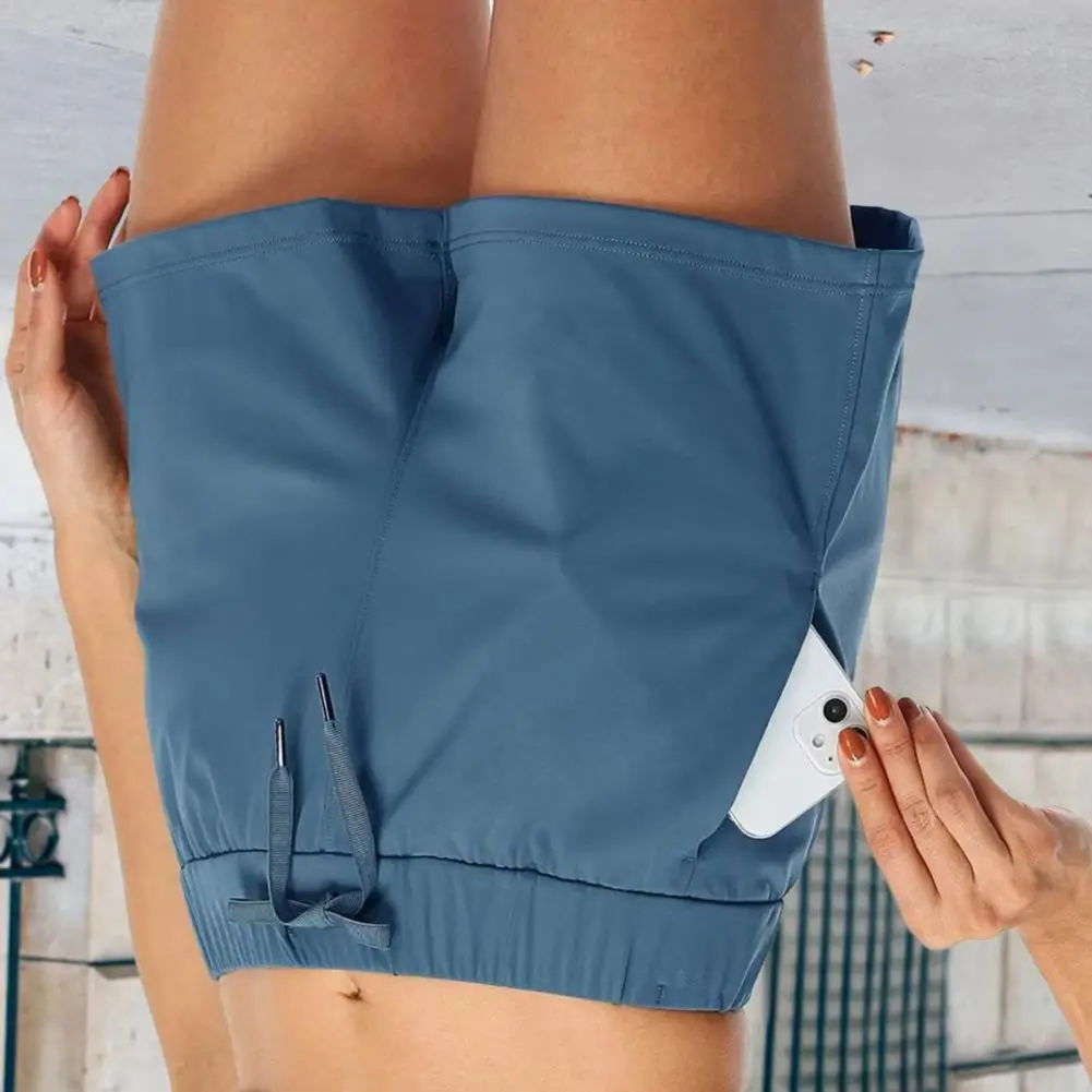 

Women's Sports Shorts High Waist Drawstring Running Shorts Summer Loose Gym Workout Yoga Shorts Activewear Sporty Short Pants