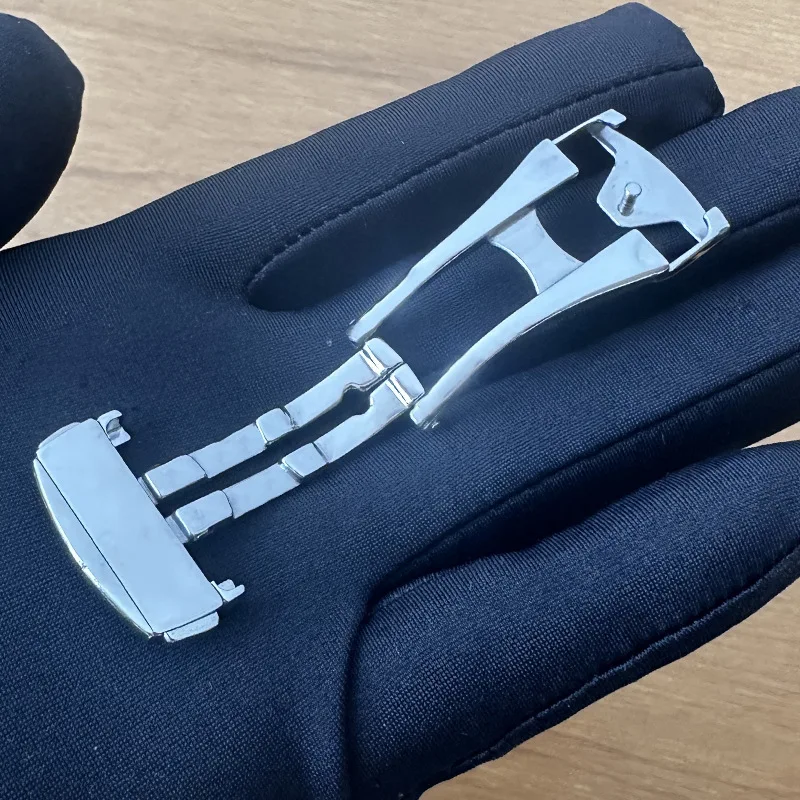 عالية الجودة للطي مشبك ل أوميغا الجلود/ساعة مطاطية الفرقة مشبك الفولاذ المقاوم للصدأ مشبك معدني اكسسوارات 16 مللي متر 18 مللي متر 20 مللي متر