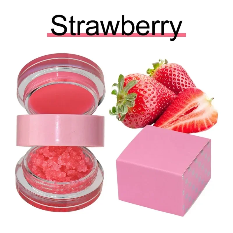 Private Label Double-layers Lip Mask&lip Scrub Nourish Moisturizing Fade Lip Lines Improve Dry Repair Cracks Bulk Makeup Custom