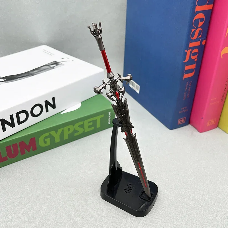 22cm Metal Flametongue Sword FF16 Game Replica Weapon Model Collectible Desktop Decorations 1:6 Action Figure Accessory Toy Boys