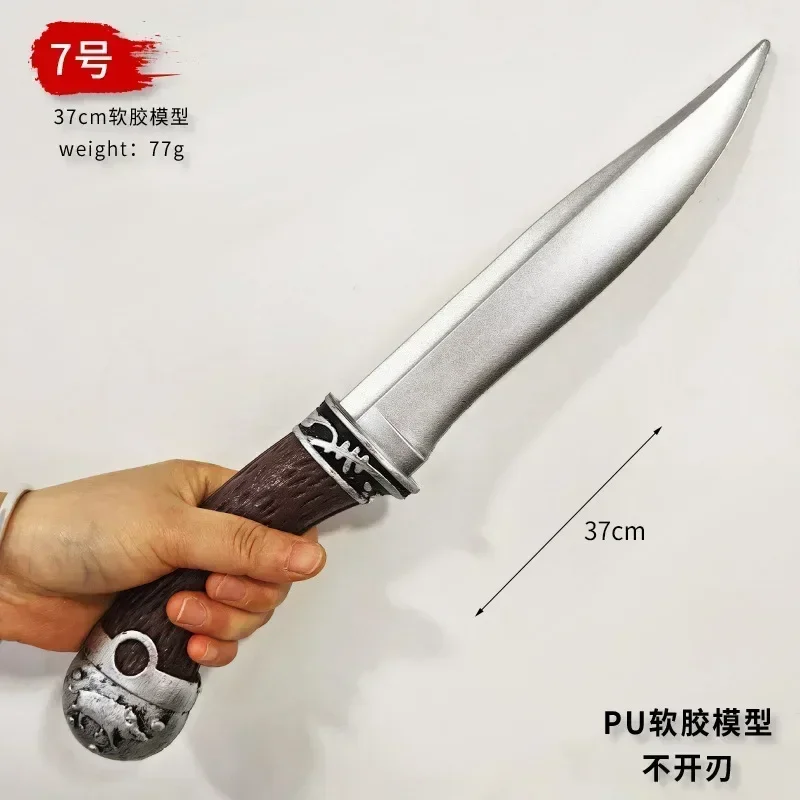 JX TOY Witchers 3 Foam Western Short Sword PU Simulated Saber Cos Props Geralt Hunting Knife Safety Toys Medieval Sword Boys