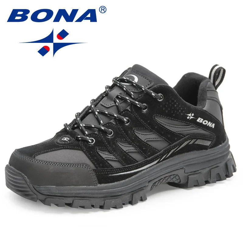 BONA 2023 Novos Designers Ao Ar Livre De Alta Qualidade Jogging Caminhada Sapato Mansculino Antiderrapante Resistente Ao Desgaste Respirável Sapatos