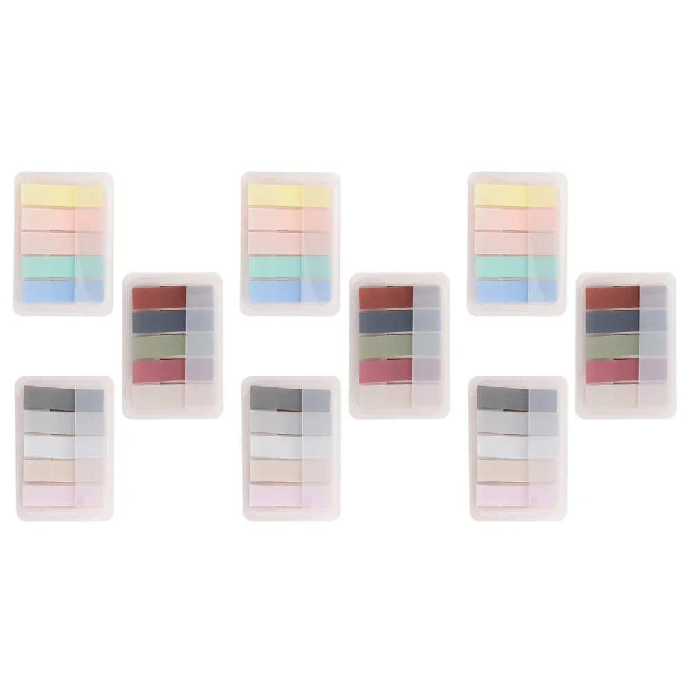 9Sets Classification Stickers Book Markers Colored Index Tabs for Study Office Multipurpose Page Markers Sticky Memo Notes