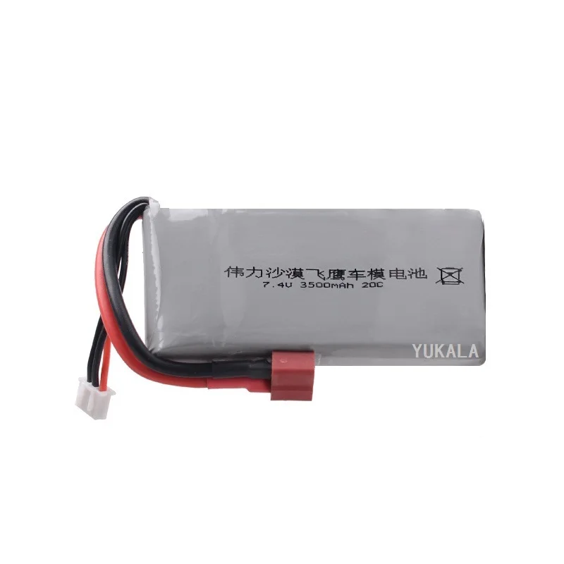 2S 7.4V 3500mAh Lipo battery T Plug For Wltoys 144001 12428 12423 124018 feiyue 03 Q39 R/C car R/C truck parts 7.4V USB charger