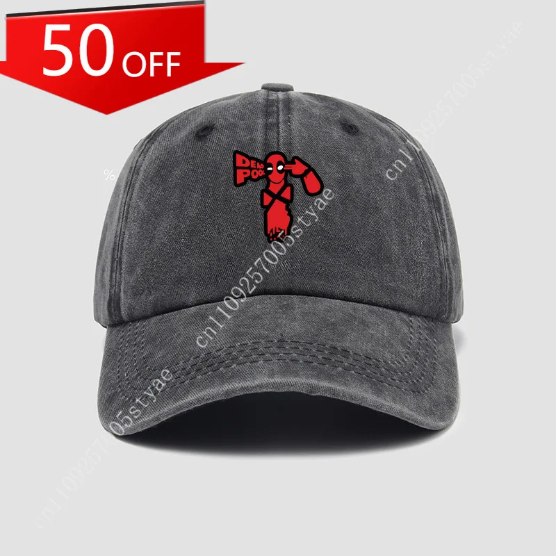 Marvel Deadpool Baseball Cap – Unisex Chinese-Style Soft-Top Cap | Sun Visor & Outdoor Sun Protection Hat
