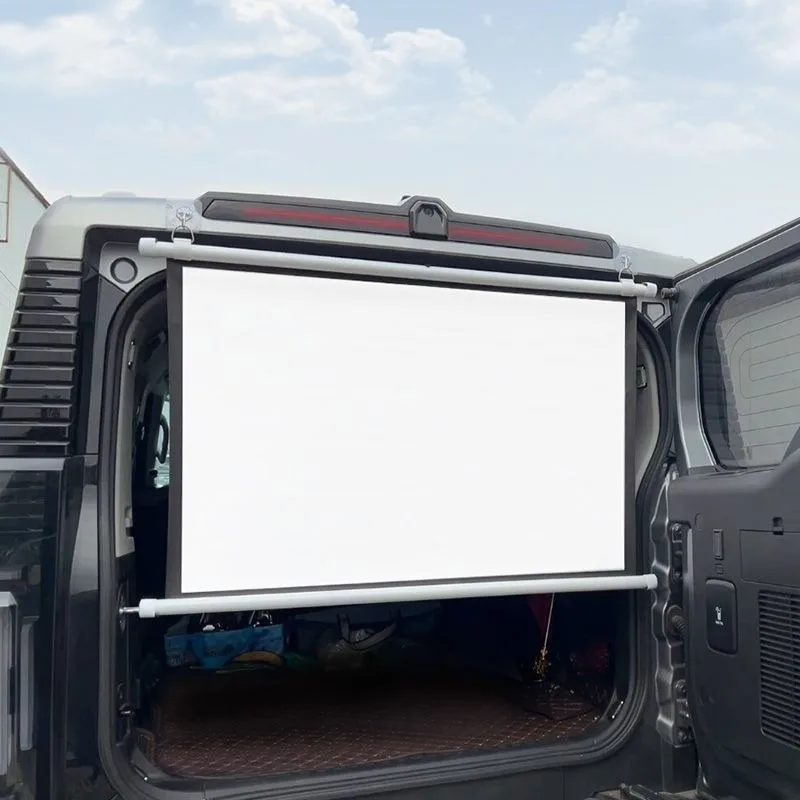

Car portable outdoor car dormitory projector curtain 40 inches 50 inches 60 inches wall hanging easy to move without punching
