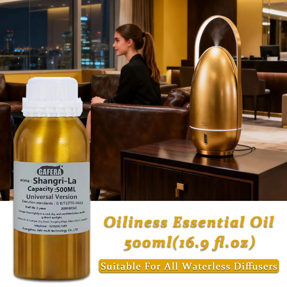 GAFERA 500ml(16.9 oz) Essential Oils - For All Waterless Diffuser, 5-Star Luxury Hotel Aroma Diffuser Replenish Aromatherapy Oil