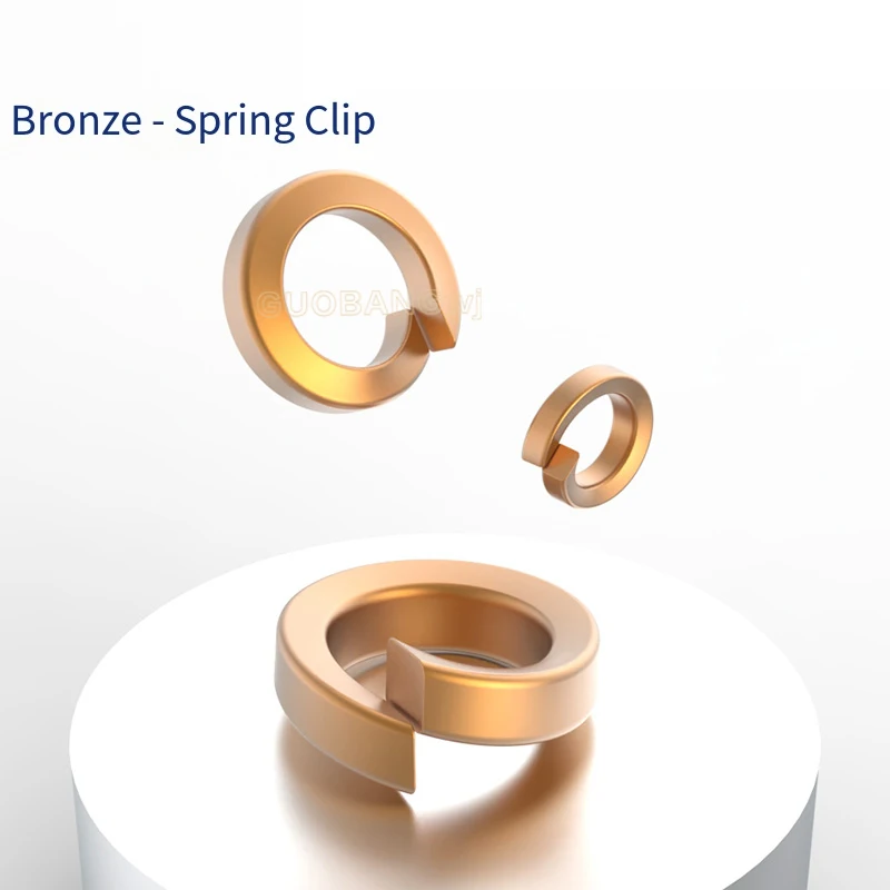 

Brass Spring Washer M2.5M3M4M5M6M8M10M12 Anti-Loosening Shockproof Conductive Elastic Shims for Industrial Electronics
