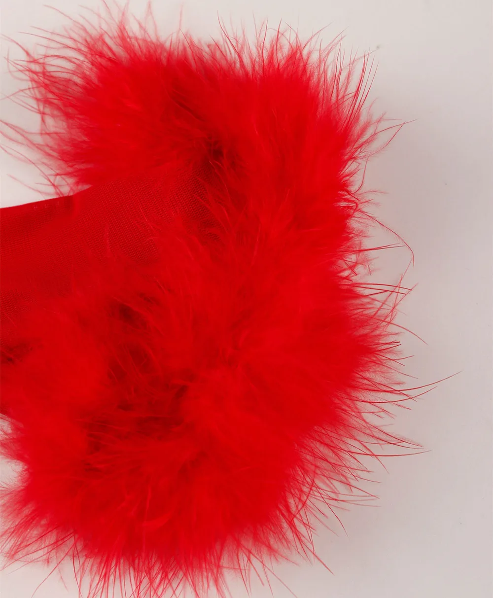 FAGADOER Sexy Fur Patchwork Bodycon Jumpsuit Women See Through Deep V-neck Long Sleeve Rompers Female Streetwear Overalls New