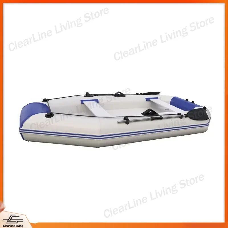Small Inflatable Fishing Boat PVC Rubber Dinghy Portable Raft for Lake River Sea Kayak Canoe Outdoor Water Sports Gear