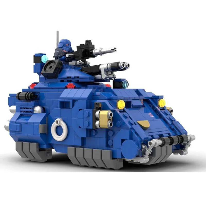 MOC HUMmer-Véhicule de lancement de missiles précieux et exorciste pour enfants, modèle de briques de construction de nuits, motif gladiateur, prédateur, cadeaux jouets, 40K