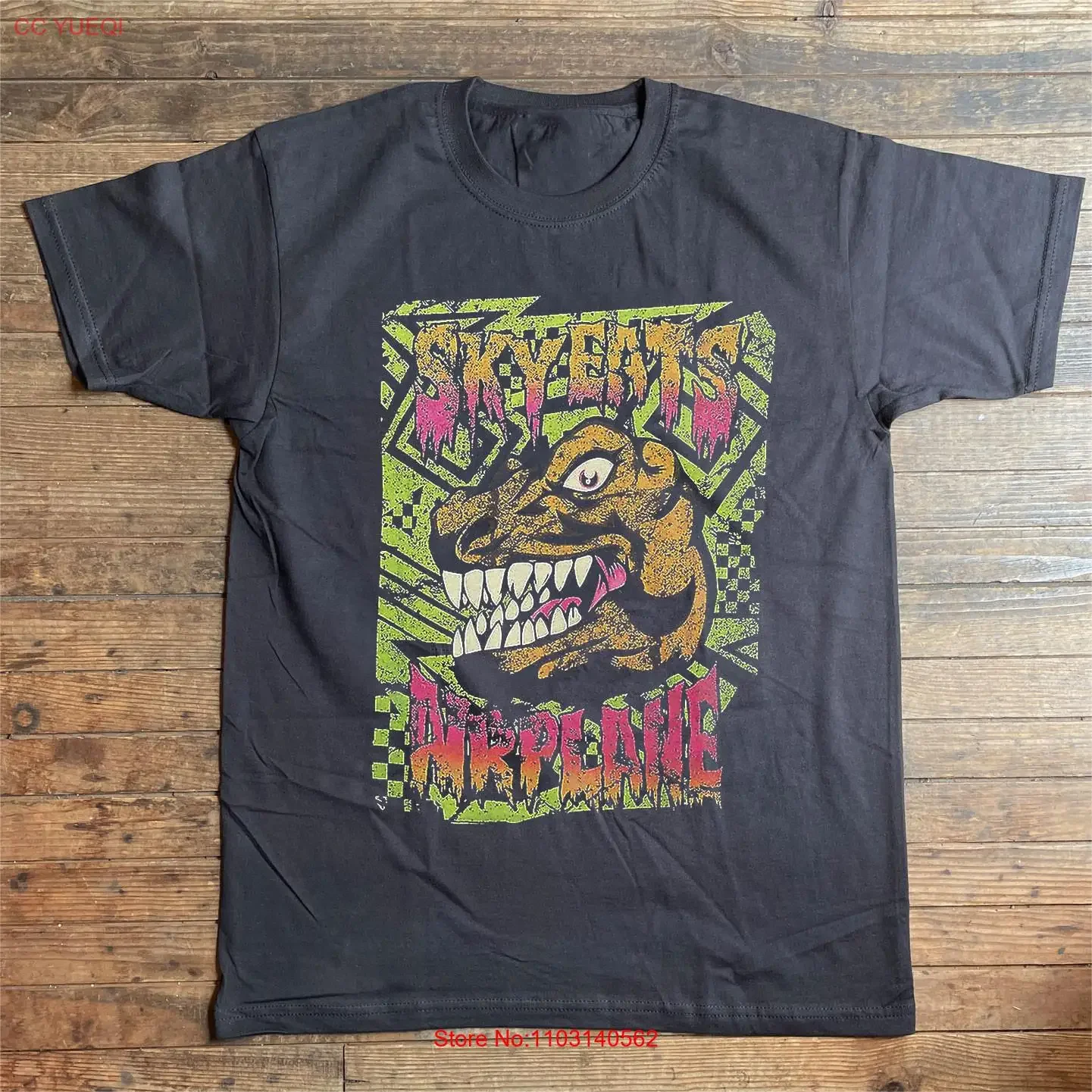 Футболка Sky Eats Airplane Band Dinomight, полный размер S 5XL, TT294, винтажная, растянутая, модная, мягкая, слегка дышащая