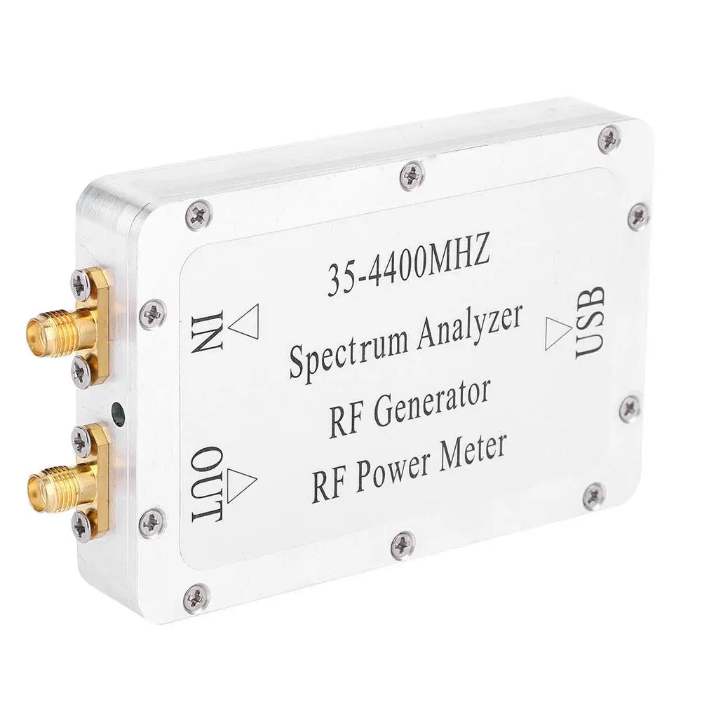 35-4400MHz Spectrum Analyzer with CNC Aluminum Alloy Case - RF Sweep Source Power Meter