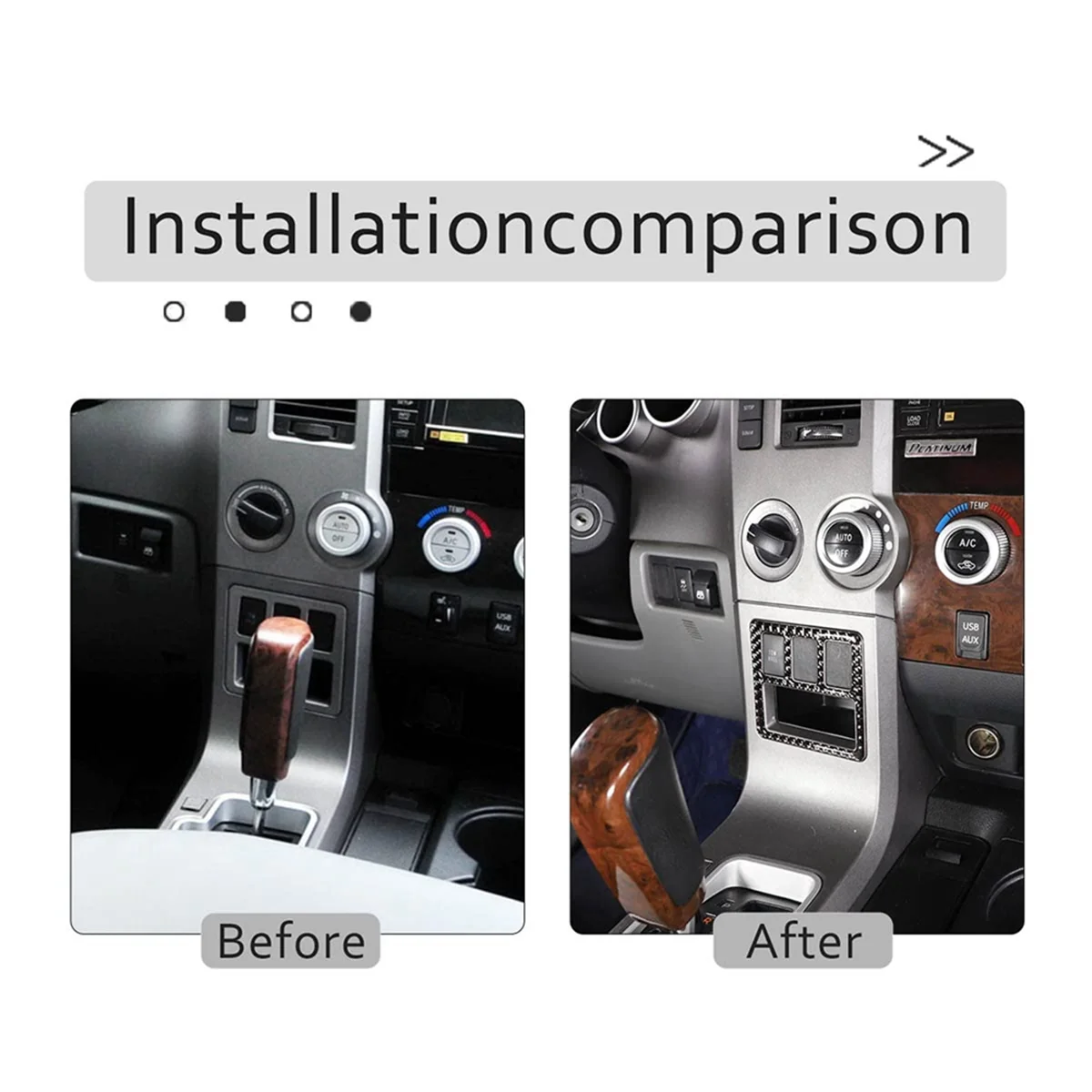 インテリアインテリアカーアクセサリー,インテリアトリムステッカー,LHD,ソフトカーボンファイバー,トヨタツンドラ2007-2013