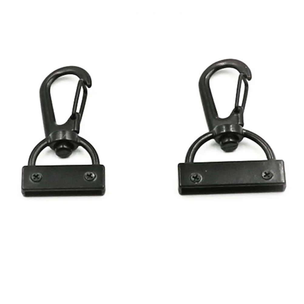 

20 Pcs Tail Clamp Lock Buckle Key Chian Hooks Rotary Solid Chain Swivel and Ring
