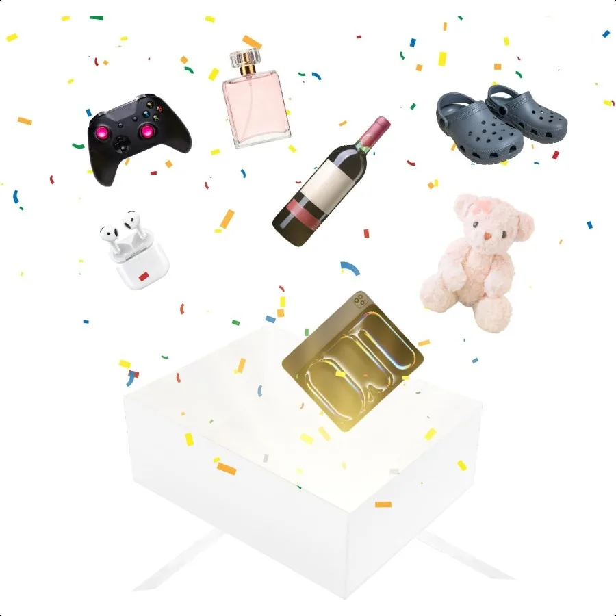 White Gift Box with Lid for Present Large Collapsible Gift Box with Filler Paper Ribbon for Birthday Anniversary 12.6x9.8x4.9