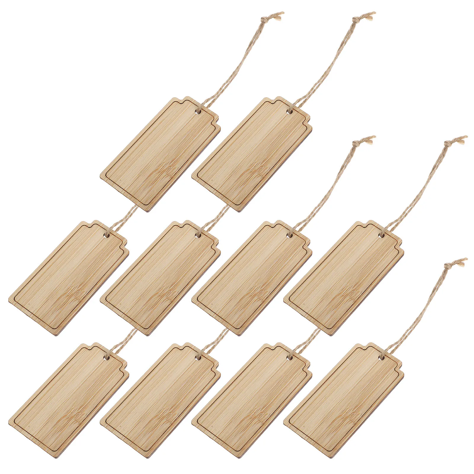 

10 Pcs Bamboo Small Hang Tag Plant Planting Label Greenhouse Sign Gardening Tags Planters Flower Decorate Seedling