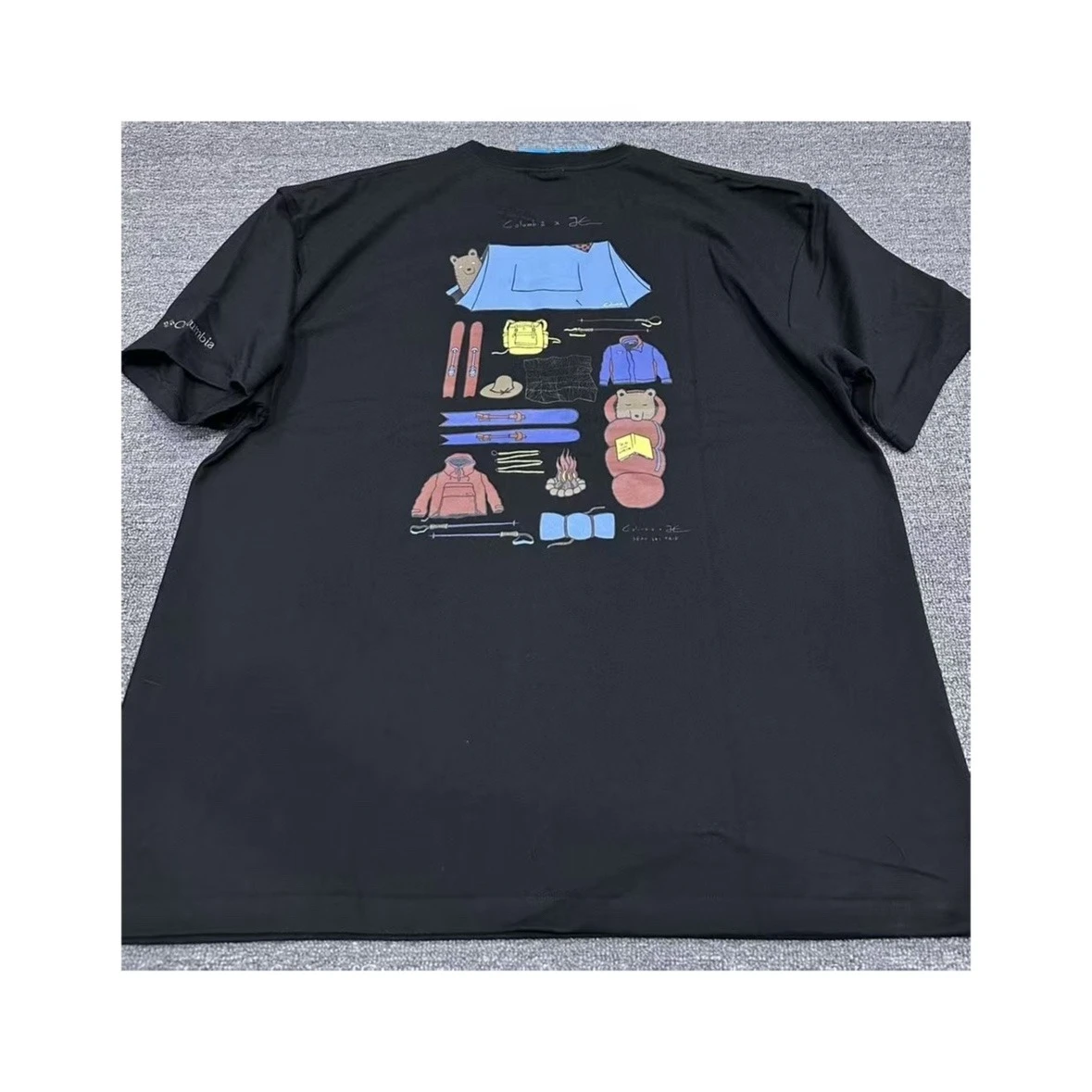 

City Leisure Outdoor Trend City Boy Shoulder Loose Printing Round Neck Short Sleeve T-shirt Couple Vintage Alphabet Pattern