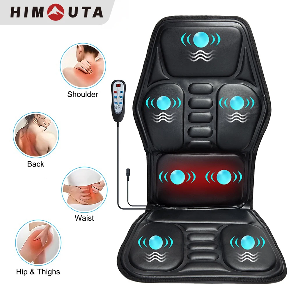 

Подушка массажного сиденья с подогревом, 7 режимов массажа, подушка массажного кресла для мужчин и женщин, для дома и офиса, рождественские подарки