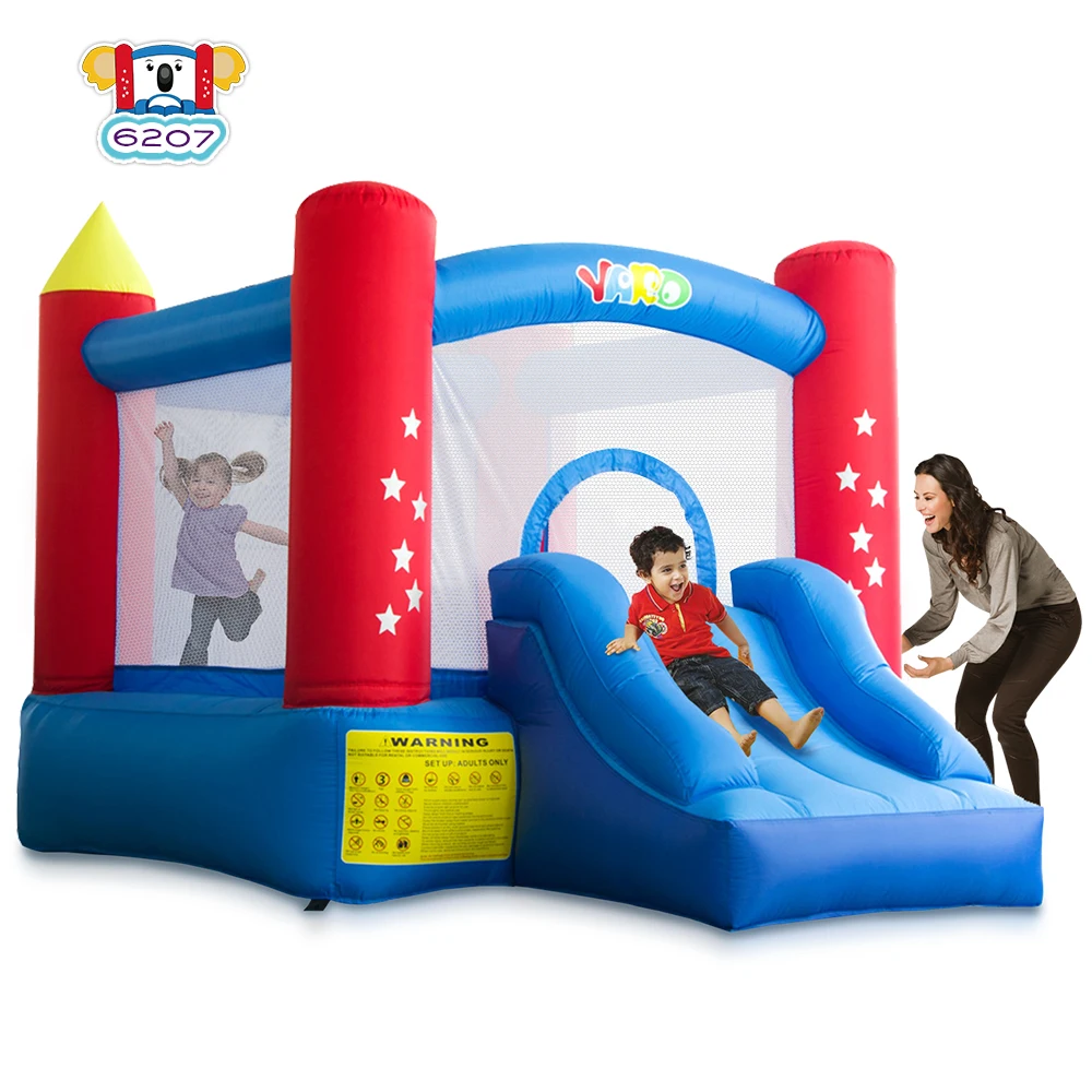 Casa de rebote inflable para uso doméstico, Mini castillo hinchable con soplador, parque infantil, trampolín saltador, regalo de cumpleaños para niños