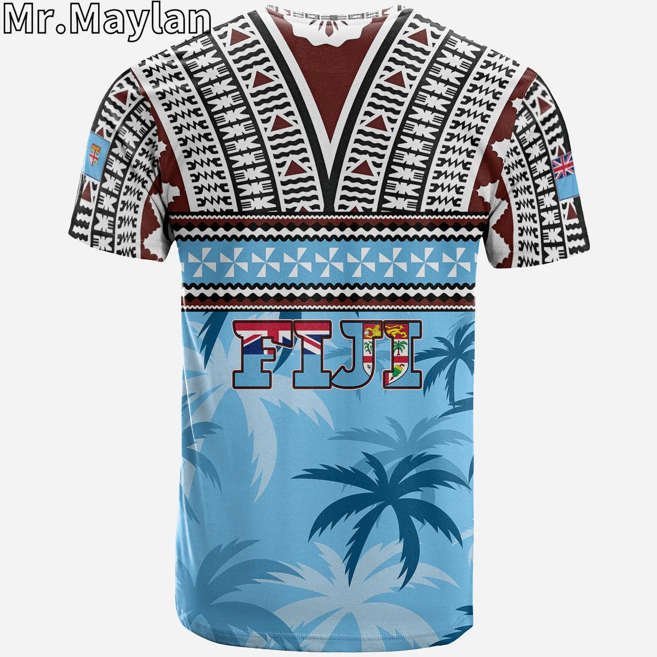 Custom 3D Fiji Polynesian Hawaii T-Shirt Flying Fijians Polynesian Tribal Tattoo Tshirt Men Women Streetwear Unisex Tee Tops