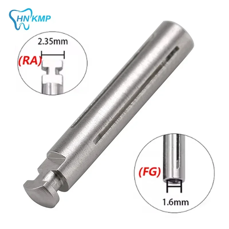 

5Pcs Dental Mandrel 1.6mm FG-RA Burs Adaptor Rotary Polishing Shank Accessories Stainless Steel High Speed Burs Adapter