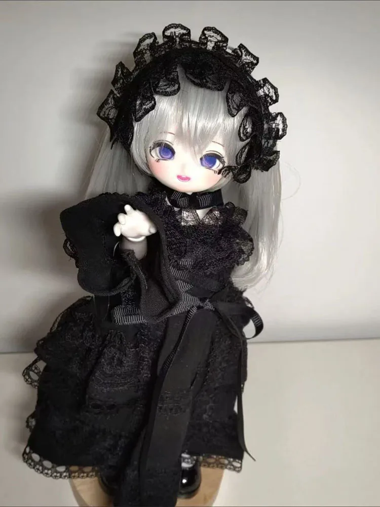 1/3 BJD Doll Clothes Vintage Maid Dress Classic Lace Dress 1/6 Bjd Dolls Outfit Girl Toys Dress Up Doll Accessories - Image 3