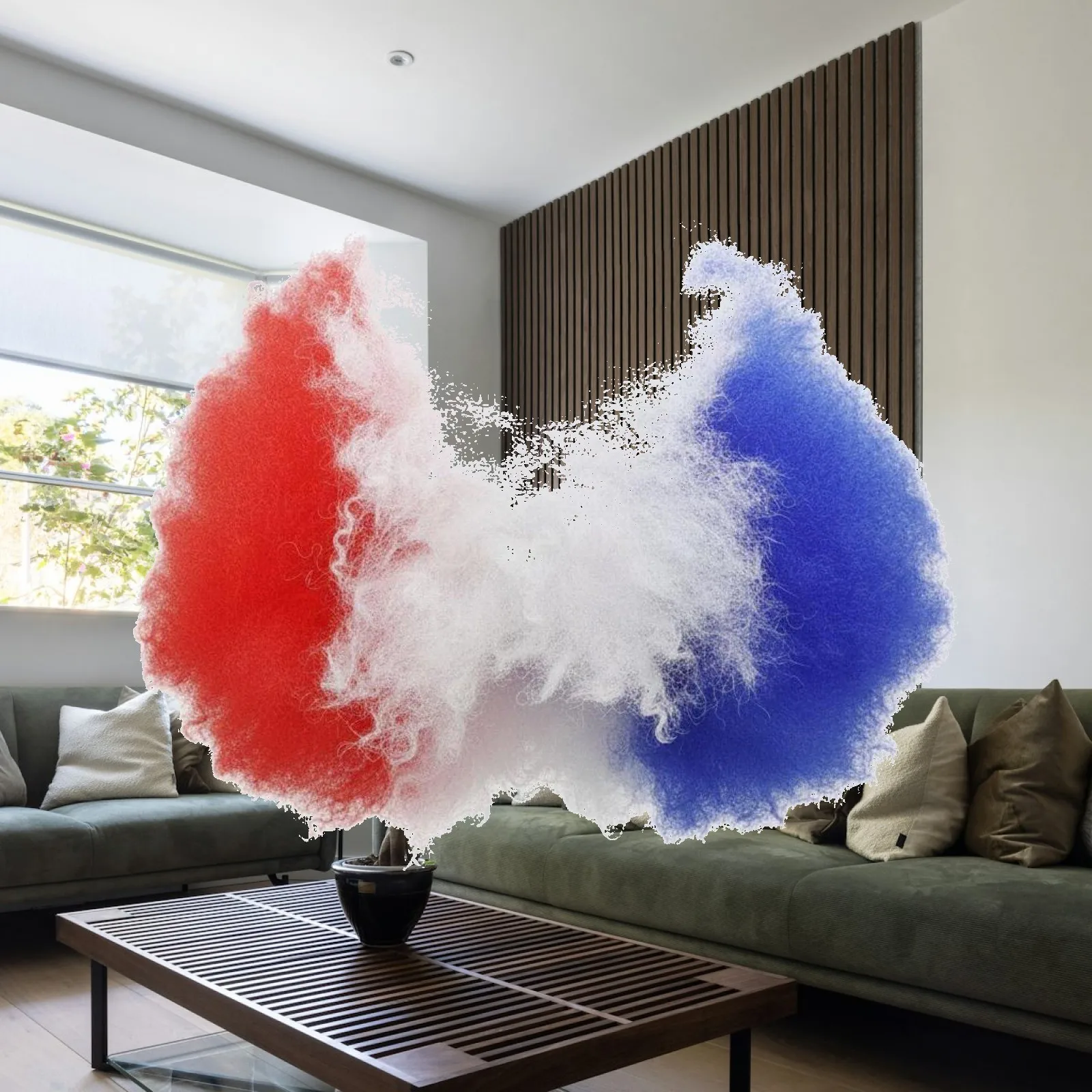 Patriotic Flag Hairpiece Party Prop Fuzzy Sports Fan Hairpiece Funny Easy to