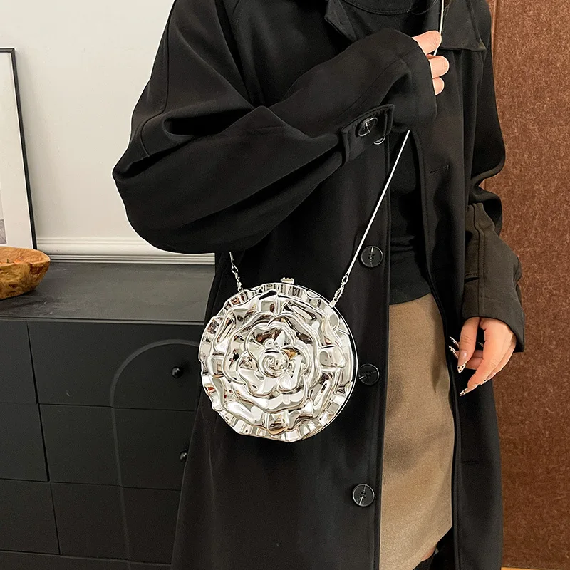 2025 Luxury Designer Evening Clutch Acrylic Women Handbags Niche Banquet Shoulder Bag Golden Wedding Purses Party Tote Ladies