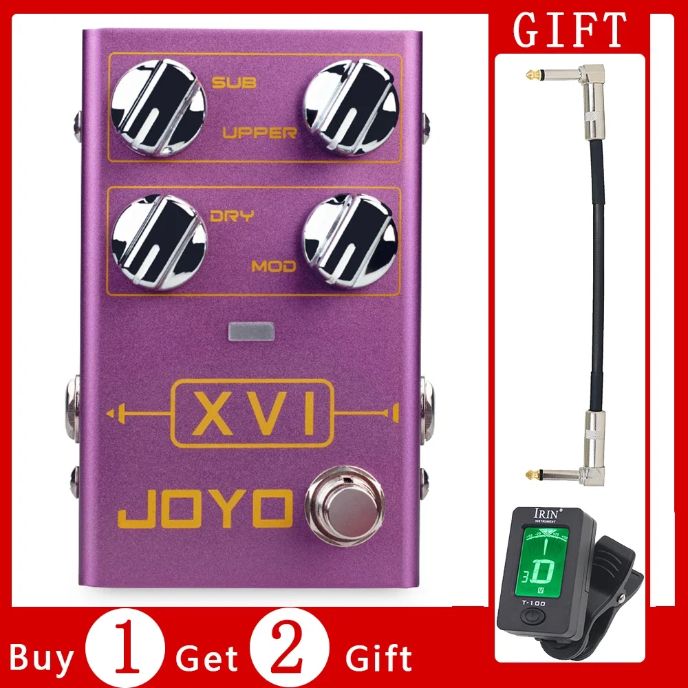 JOYO R-13 XVI Octave Effects Pedal Independent Octave-up Octave-down Adjusting with MOD Effects for Electric Guitar Bass