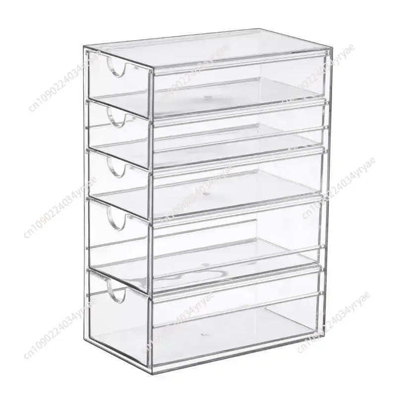 Multi-layer Storage 6 Layers Transparent Desk Drawer Organizer Stationery Container Drawer Type Storage Box Holder