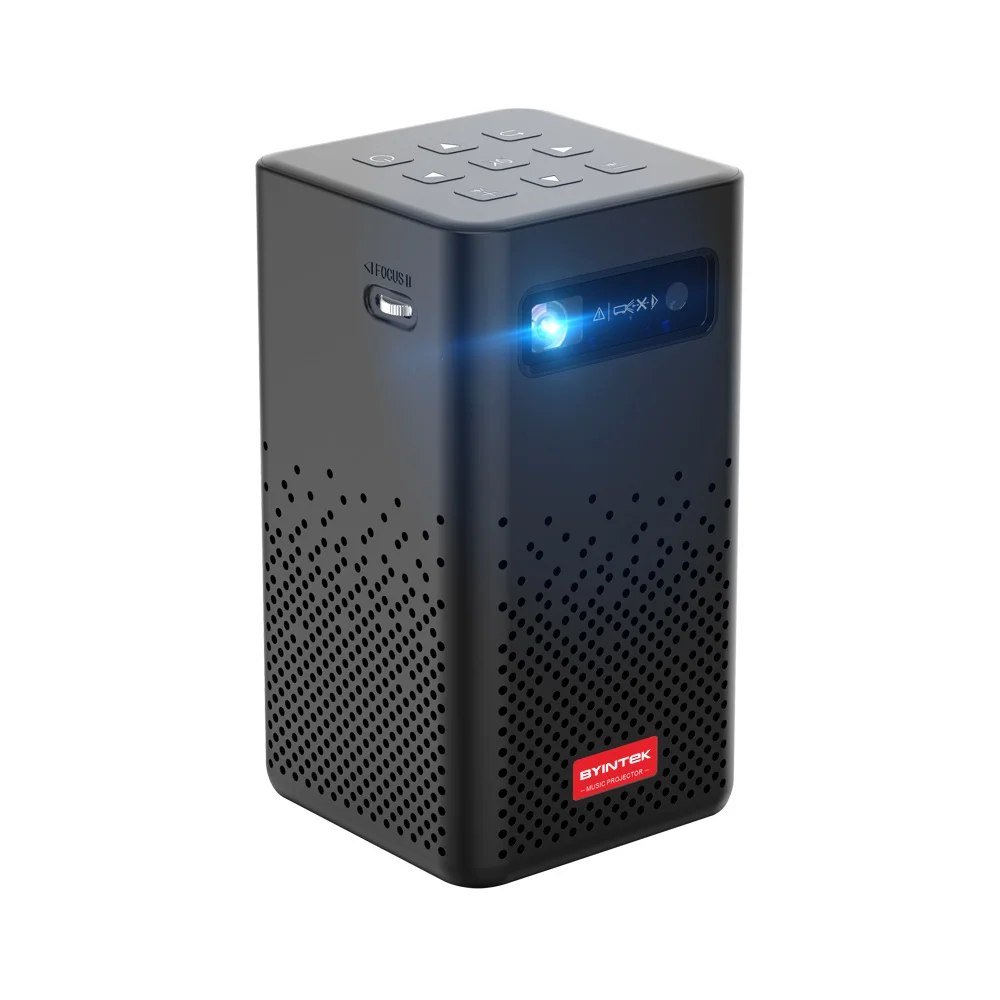 BYINTEK P20 DLP Projector 150 Inch Portable Android 9.0 Home Office Beamer For Smartphone Tablet Mobile Phone PC Proyector