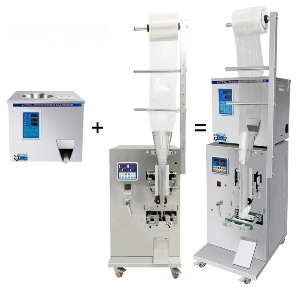 Tea Herbal Bags Automatic Granule Weighing Filling Packaging Equipment For Non-woven Filter Paper Composite Film