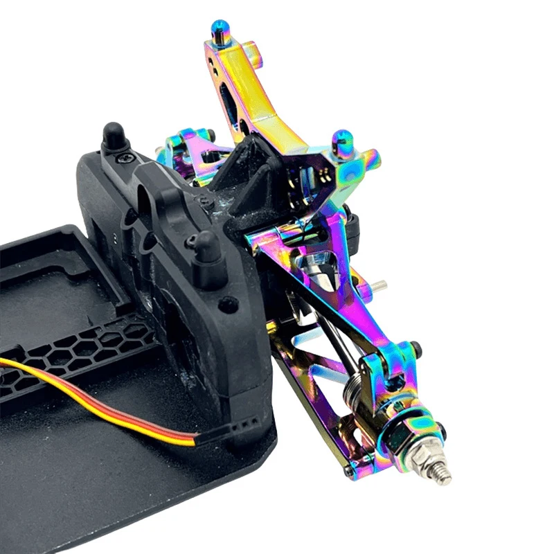 MJX Hyper Go 14304 14303 14302 14301 piezas de Metal de coche teledirigido juego de brazo oscilante superior e inferior soporte de torre de choque piezas de mejora